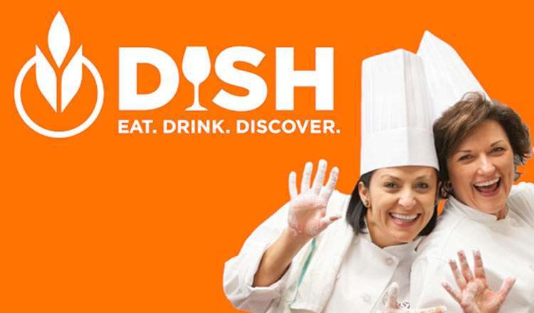 CIA DISH logo. Find Your Inner Chef with DISH!