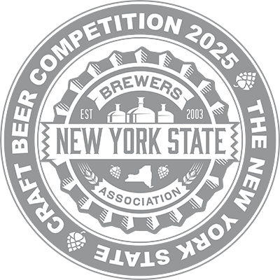 New York State Craft Beer Competition - 2025 Silver Medal Image of the New York State Craft Beer Competition 2025 Silver Medal.