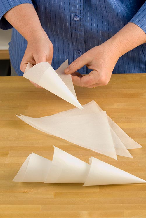 Parchment Paper Cone (Cornet) for Writing & Decorating Cakes