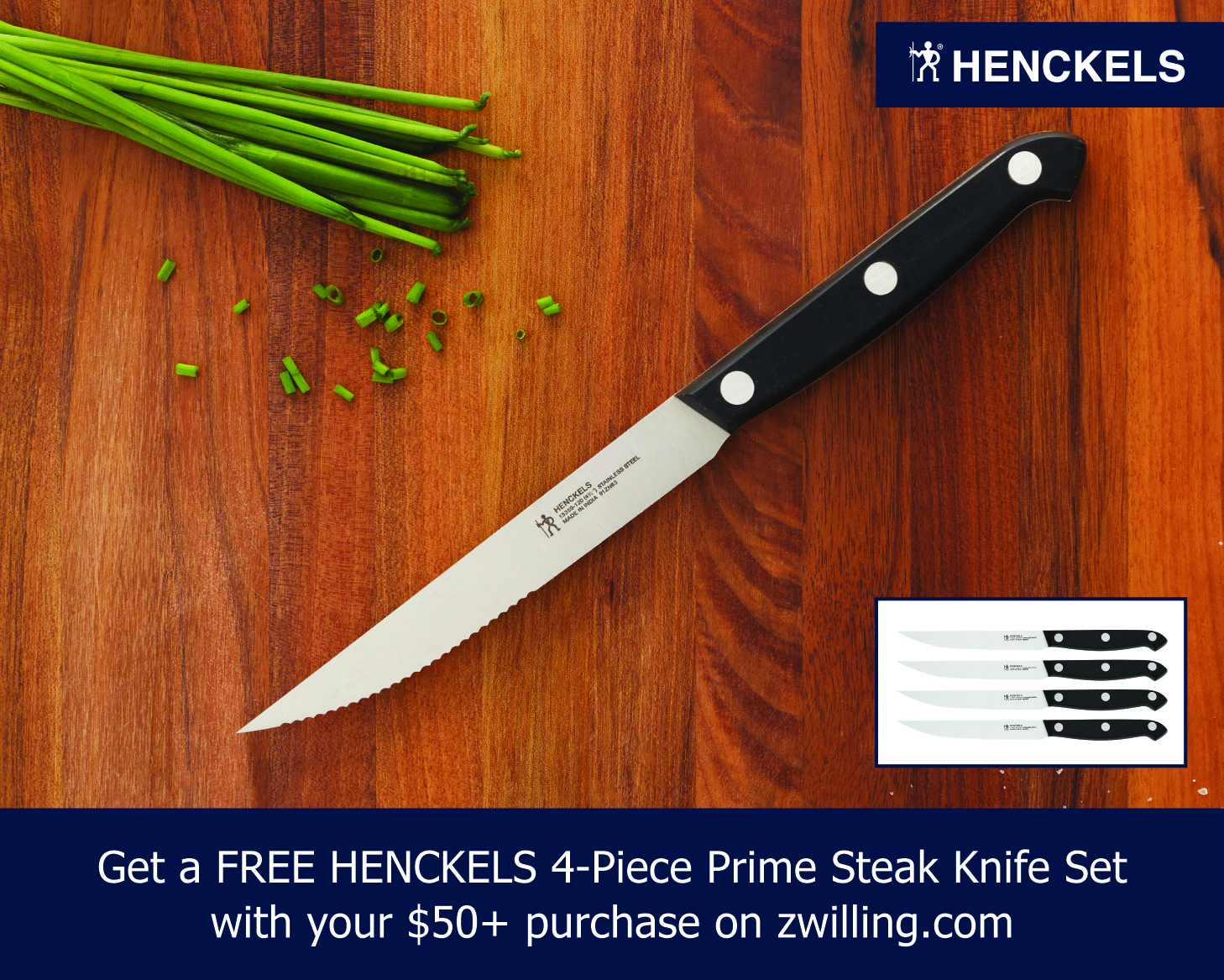 Henckels Prime 4pc Steak Knife Set