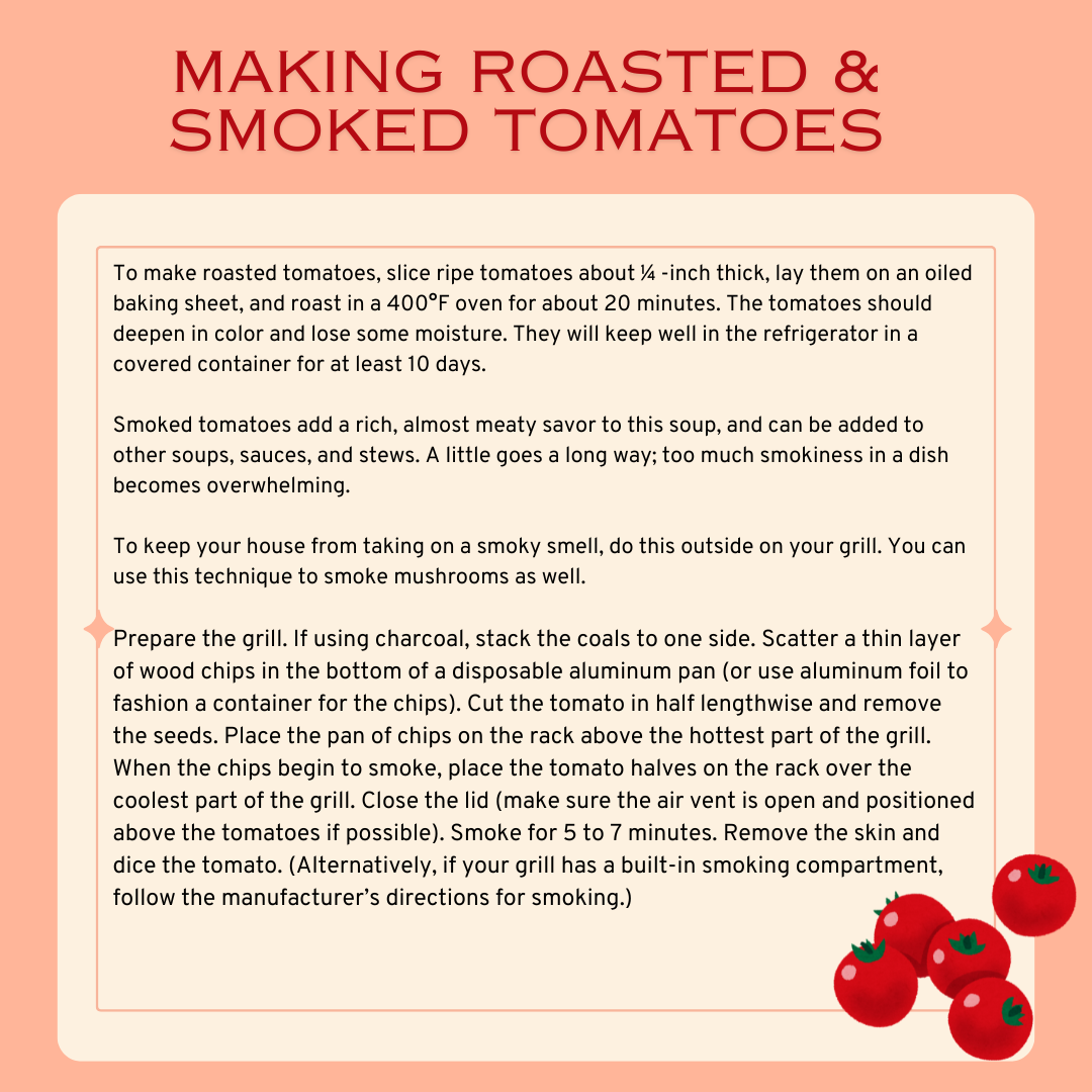 Making Roasted and Smoked Tomatoes