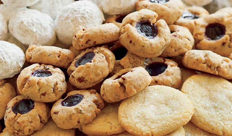 Raspberry-Pecan Thumbprint Cookies